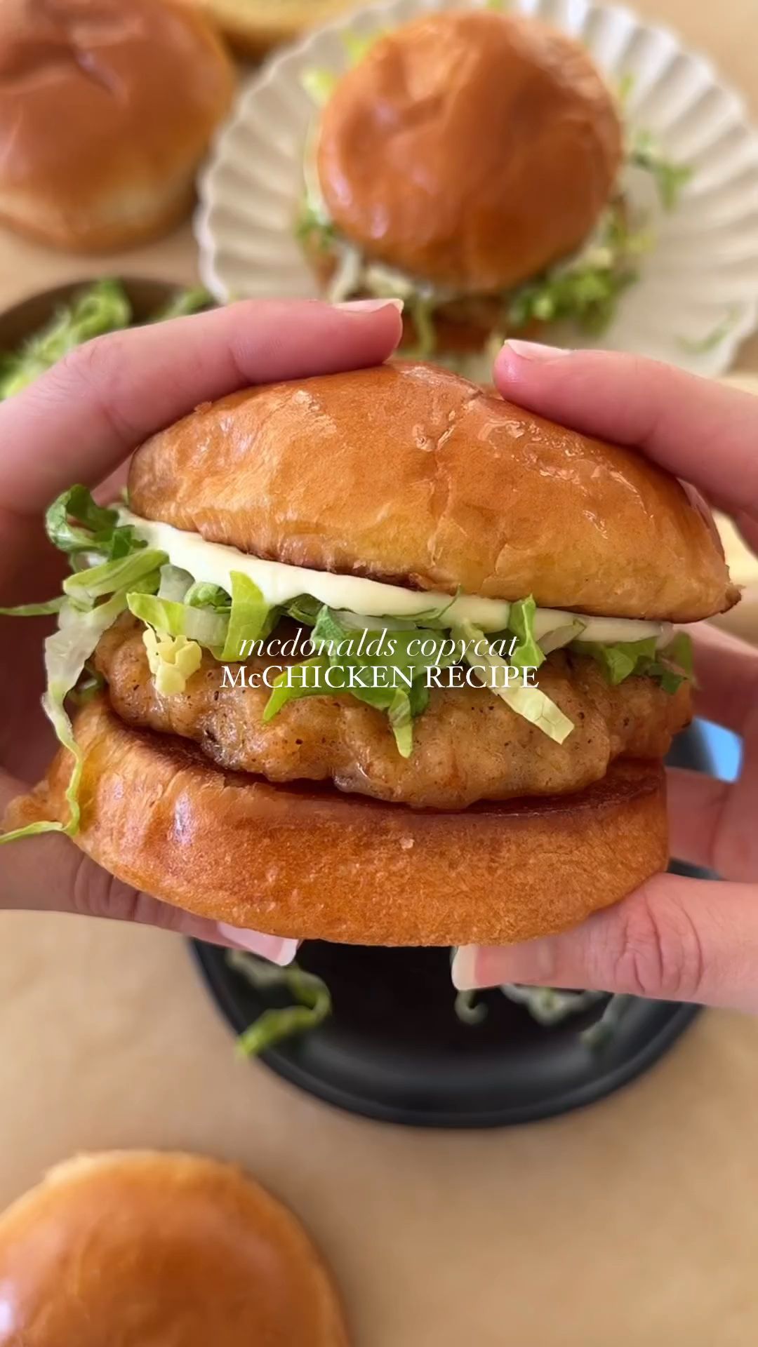 Homemade Chicken Nugget Burger