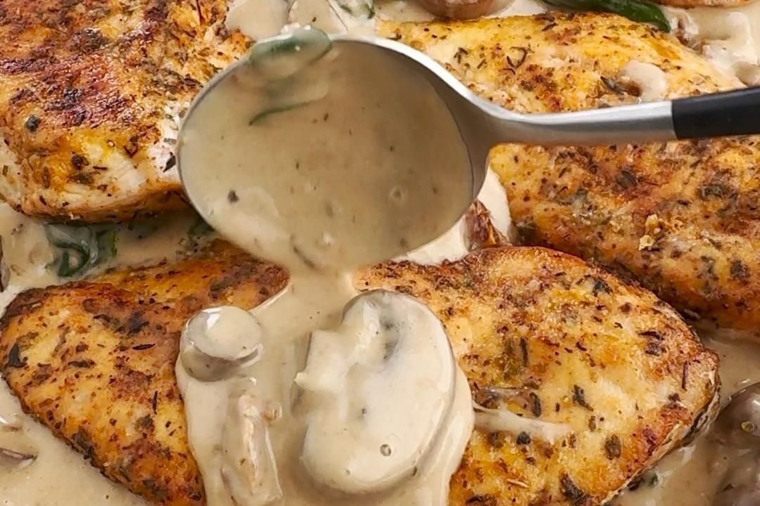 creamy mushroom chicken recipe
