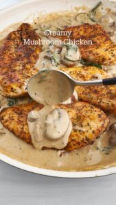 creamy mushroom chicken recipe