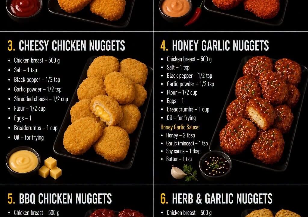 homemade chicken nuggets recipe