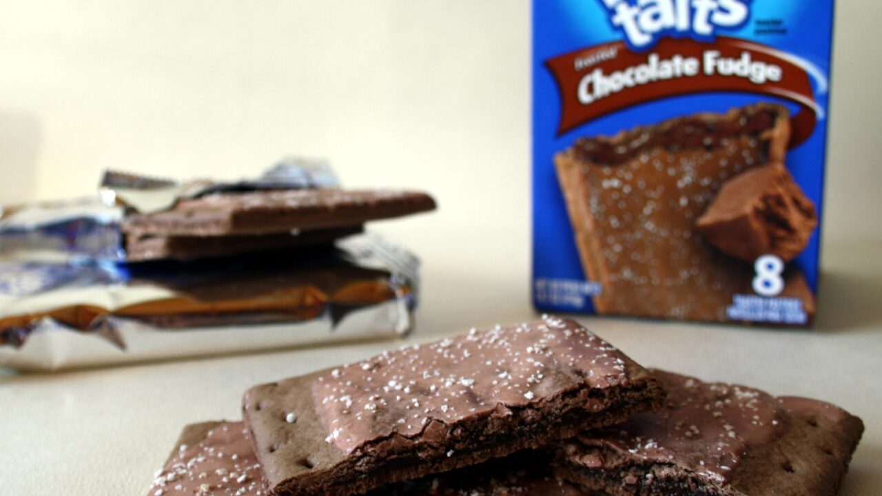 homemade frosted chocolate fudge pop tarts
