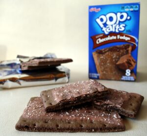 homemade frosted chocolate fudge pop tarts