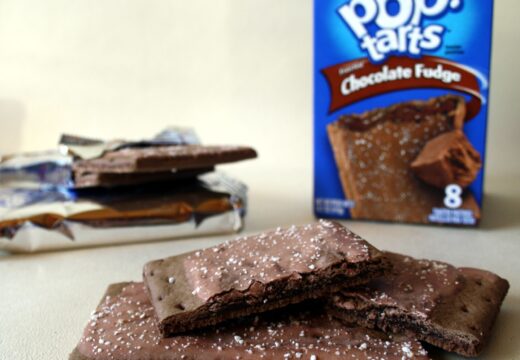 homemade frosted chocolate fudge pop tarts
