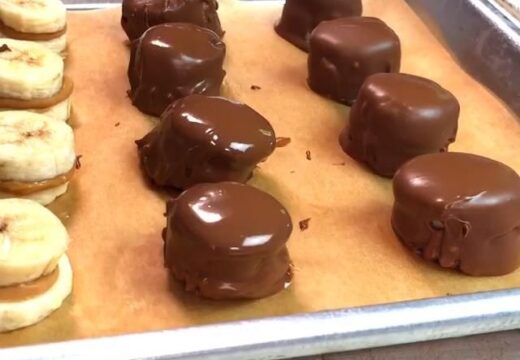 frozen chocolate peanut butter banana bites