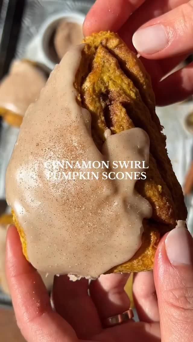Cinnamon Swirl Pumpkin Scones