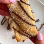 air fryer nutella toast pies