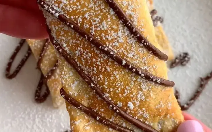 air fryer nutella toast pies