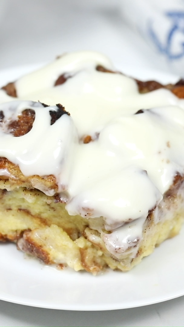 Overnight Cinnamon Roll French Toast Casserole