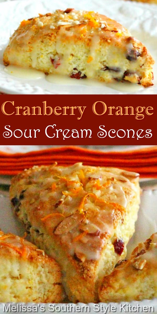 Cranberry Orange Sour Cream Scones