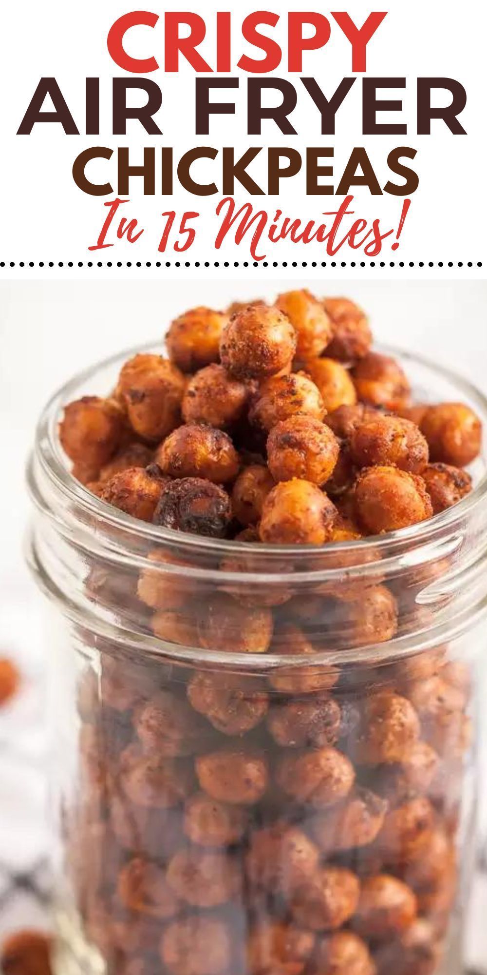 15 Minute Air Fryer Crispy Chickpeas