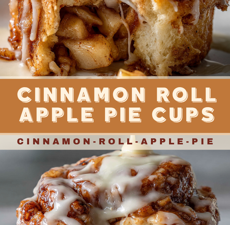 cinnamon roll apple pie cups