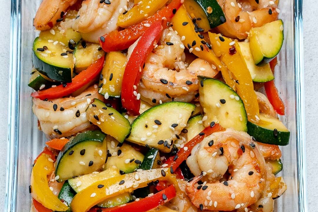 easy shrimp stir fry meal prep