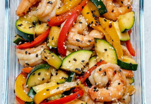 easy shrimp stir fry meal prep