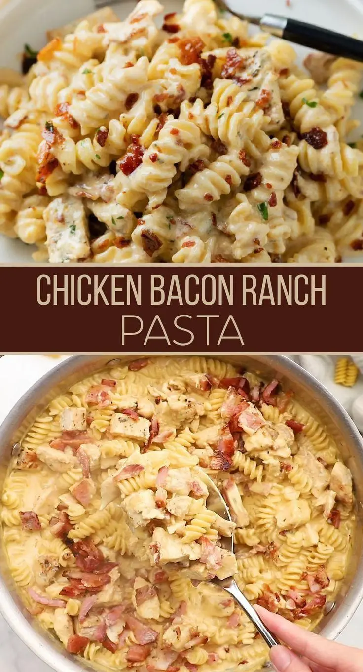 chicken bacon ranch pasta recipe