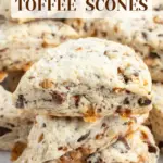 chocolate chip toffee scones recipe