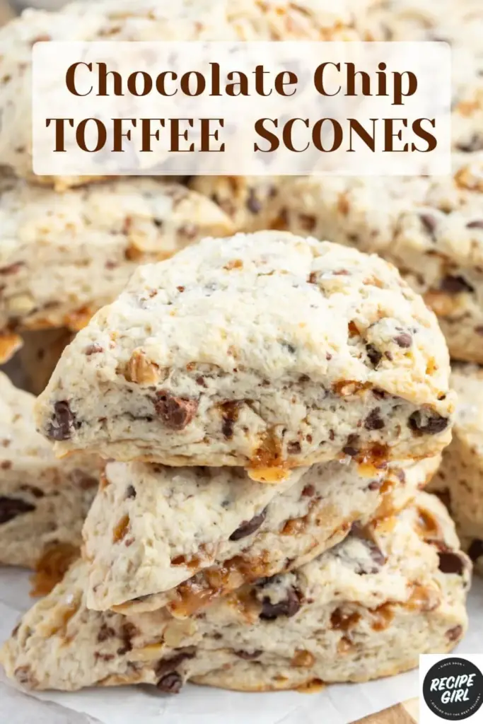 Chocolate Chip Toffee Scones – Best Buttery 40-Minute Treat