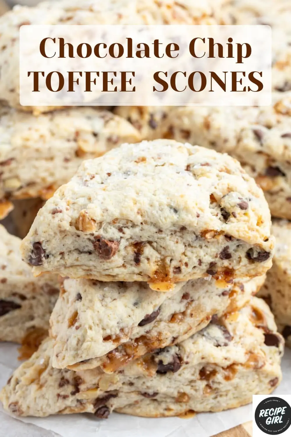 chocolate chip toffee scones recipe