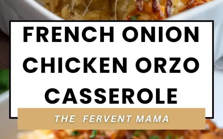 french onion chicken orzo casserole