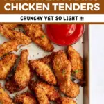 crispy air fryer panko chicken tenders