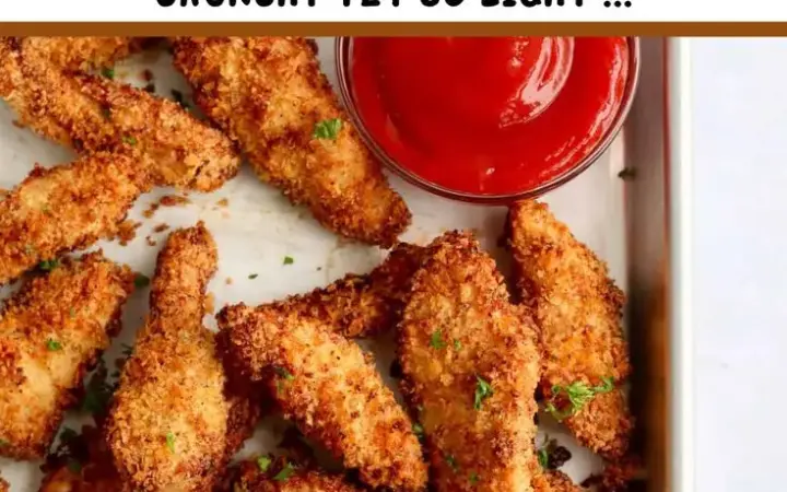 crispy air fryer panko chicken tenders