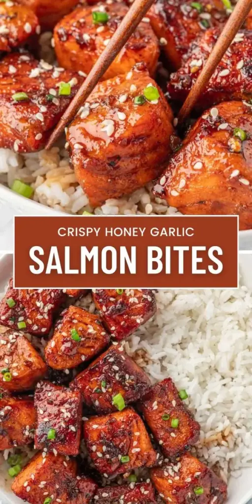 Crispy Honey Garlic Salmon Bites – Easy 25-Minute Dinner