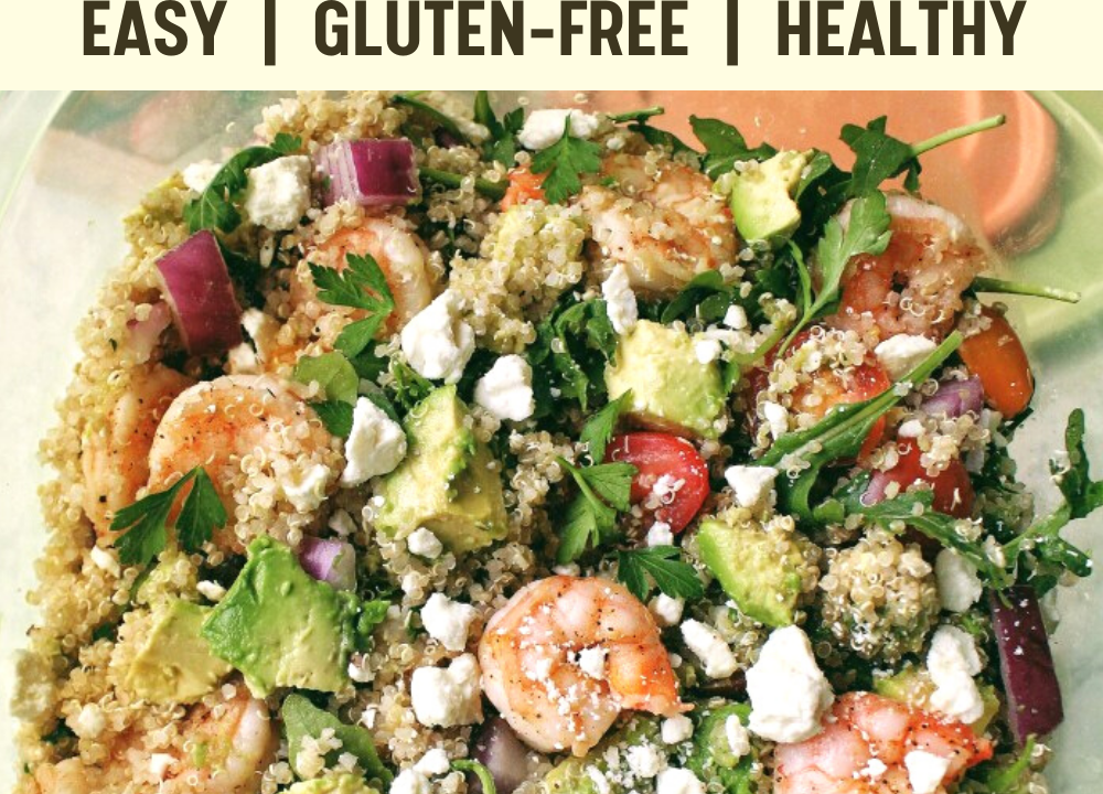 shrimp and quinoa summer salad
