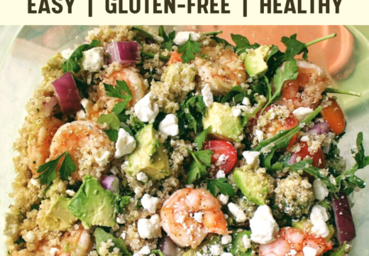 shrimp and quinoa summer salad