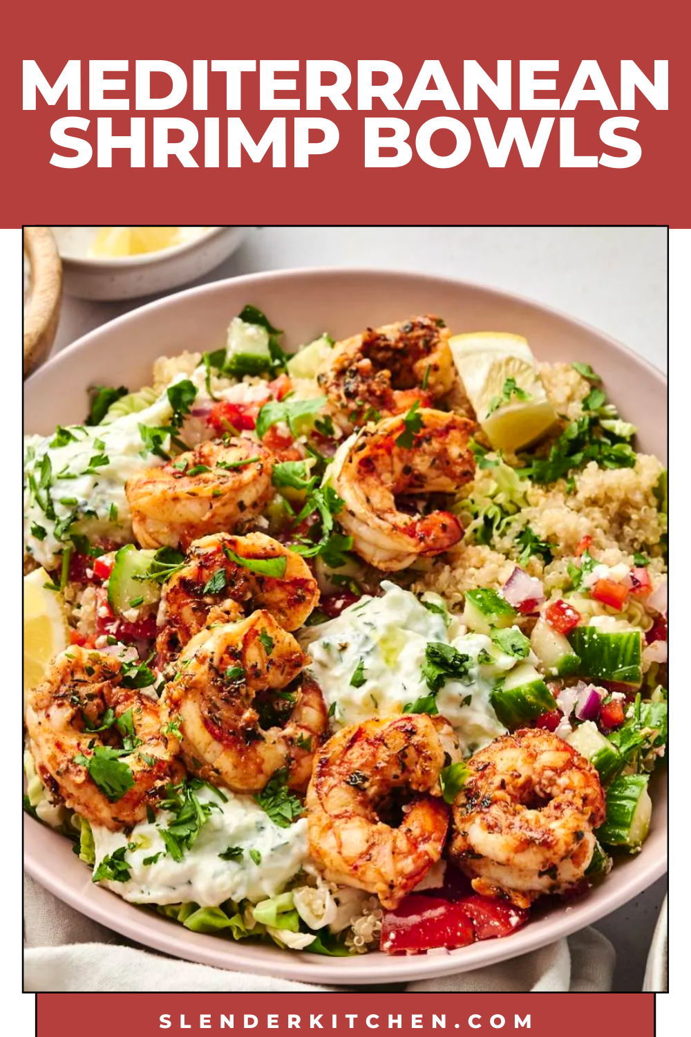 The Easiest Mediterranean Shrimp Bowls