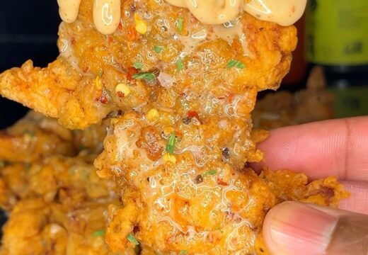 whipped hot honey chicken tenders
