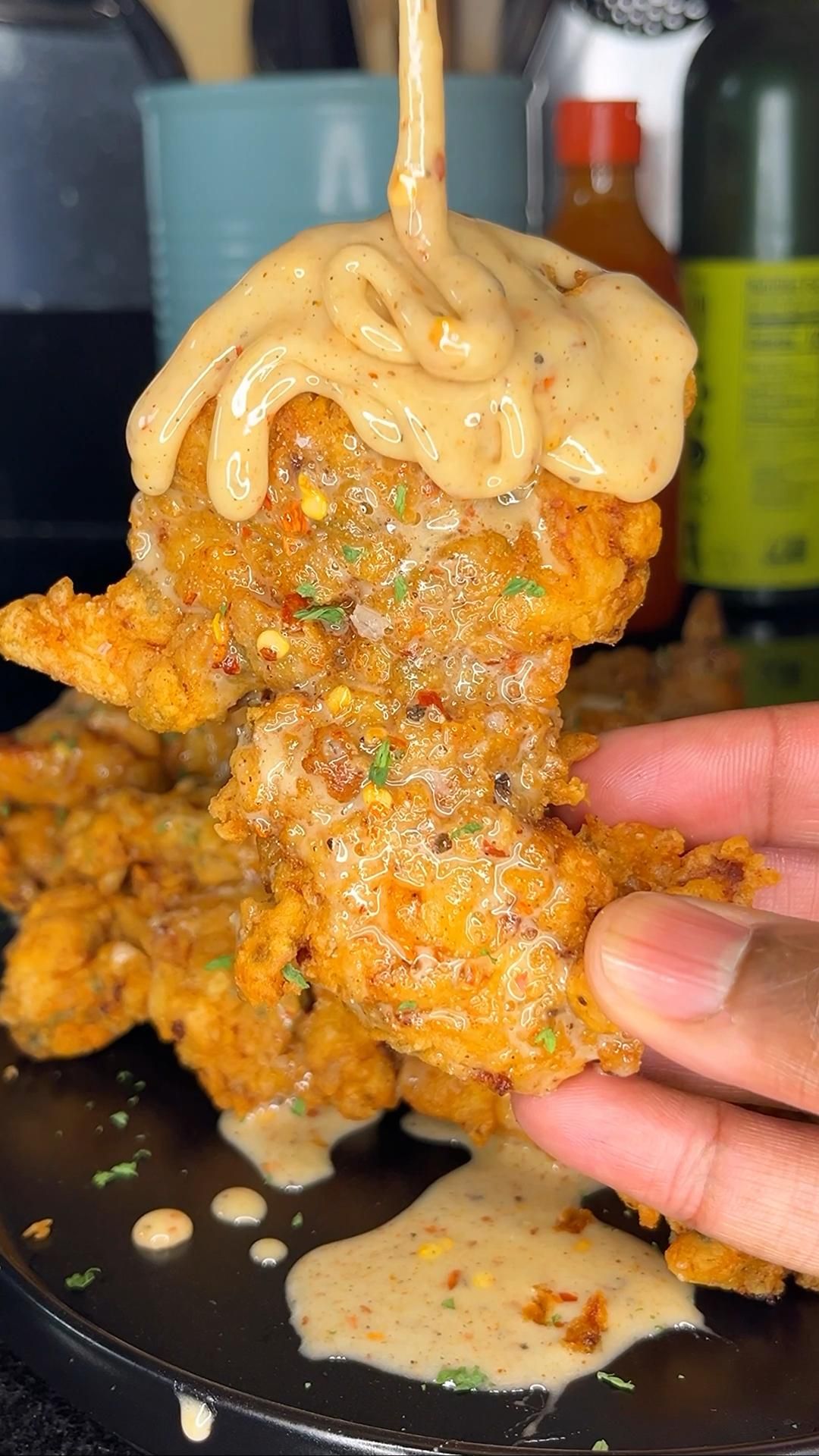 Whipped Hot Honey Chicken Tenders