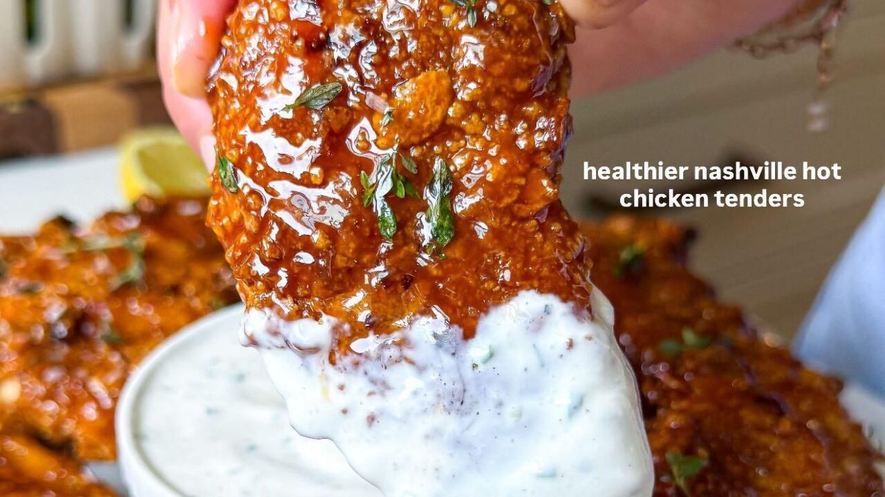 healthier nashville hot honey chicken tenders