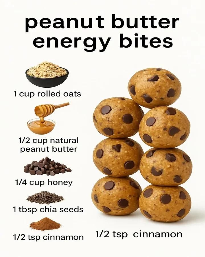 No-Bake Peanut Butter Energy Bites