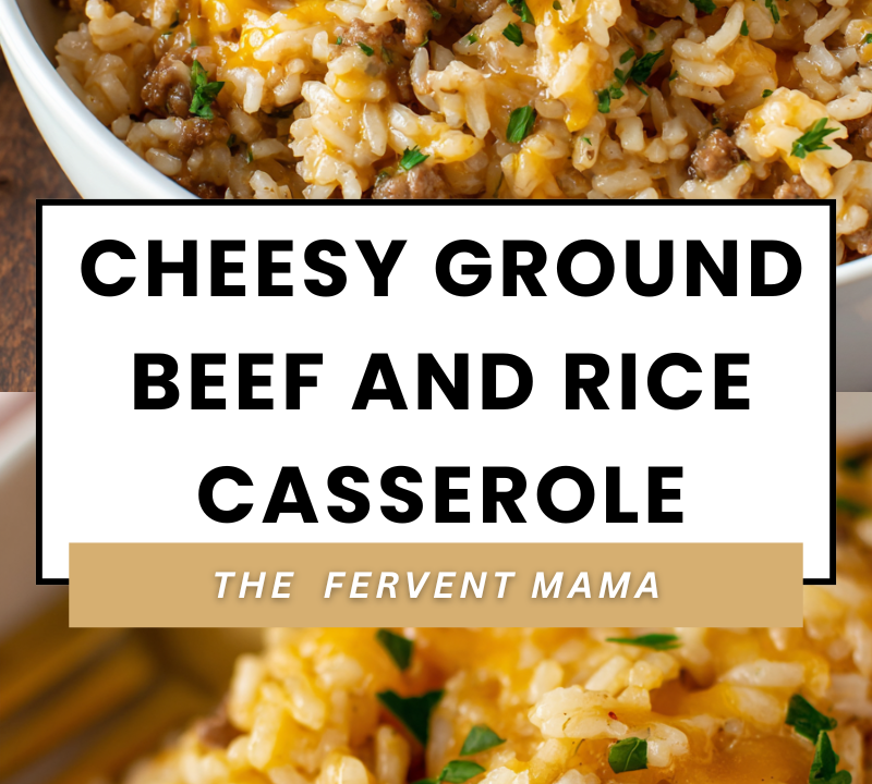 cheesy ground beef and rice casserole