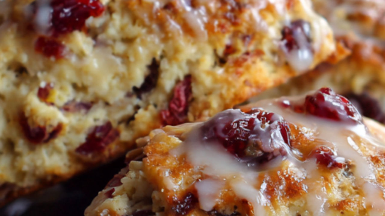 easy cranberry orange scones