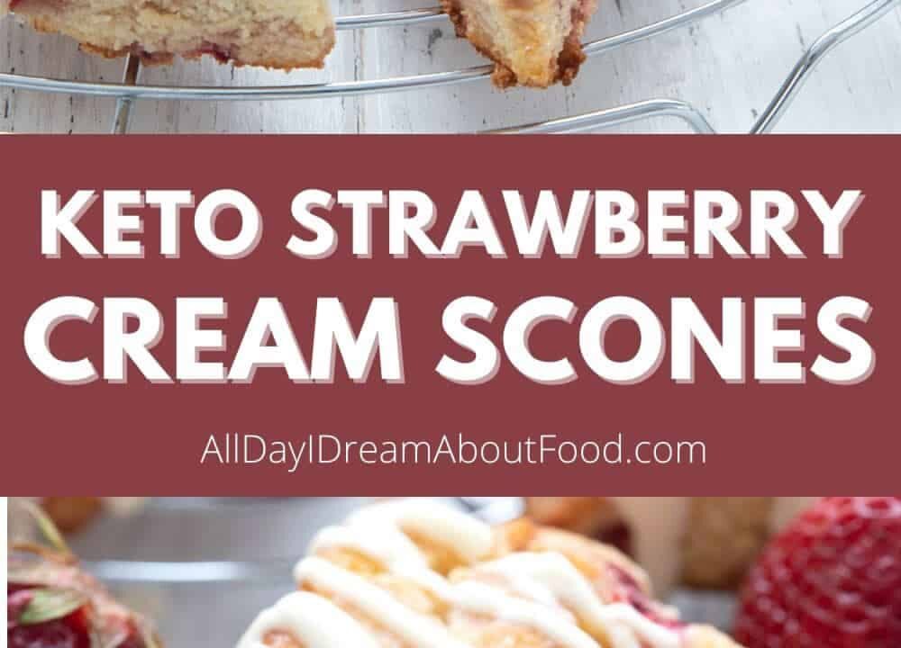 keto strawberry cream scones