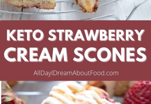 keto strawberry cream scones