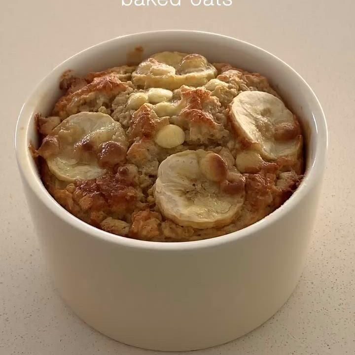 banana bread baked oats
