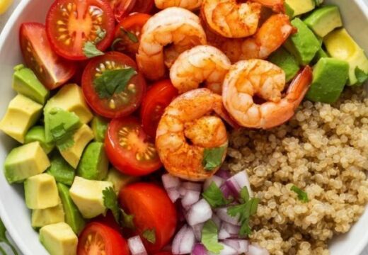 quinoa bowl with shrimp recipe