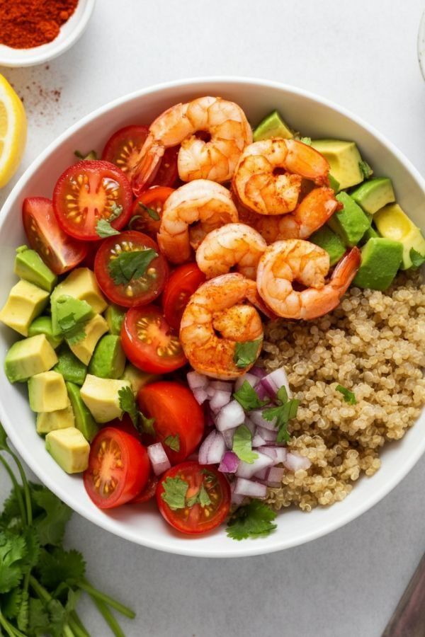 Quinoa Bowl With Shrimp Recipe | High-Protein & Gluten-Free!