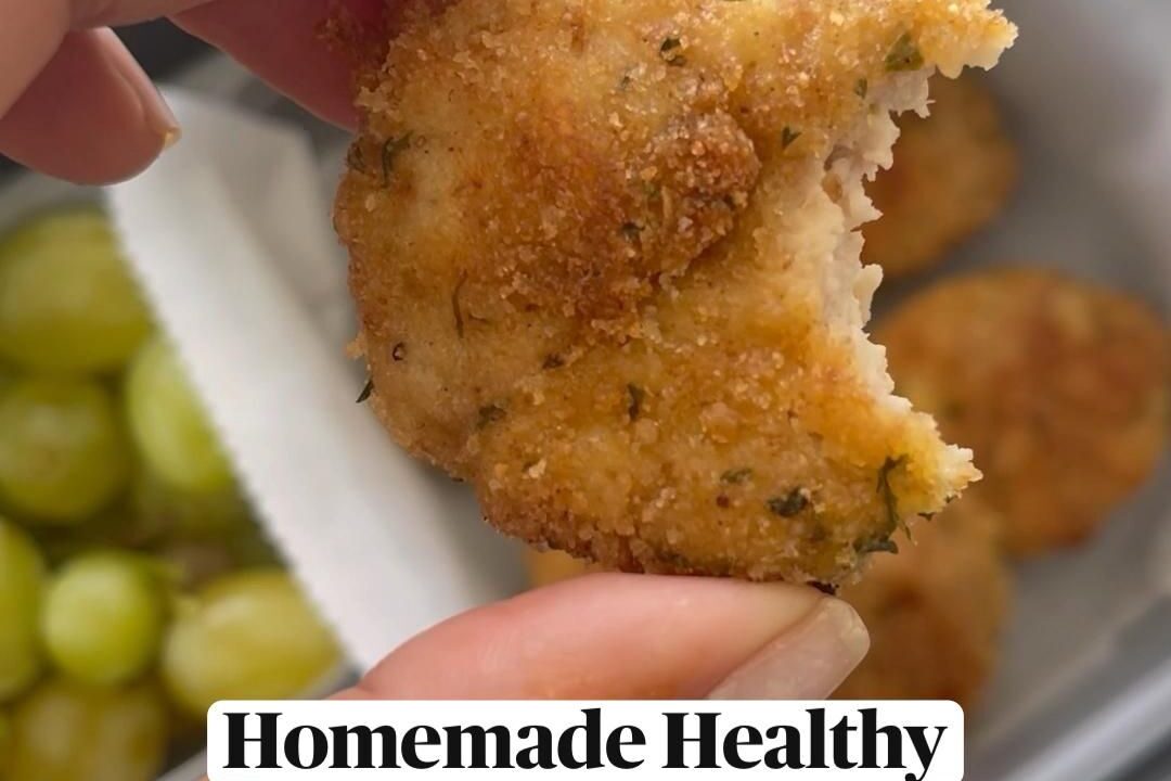 homemade healthy chicken nuggets with hidden veggies