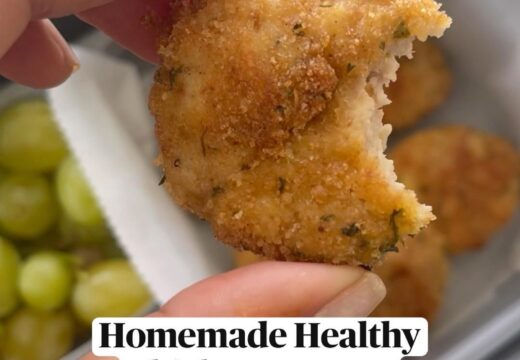 homemade healthy chicken nuggets with hidden veggies