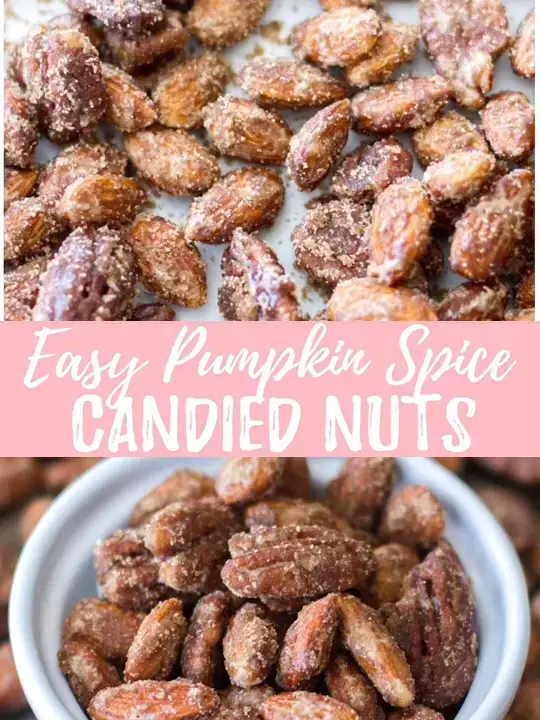easy pumpkin spice candied nuts