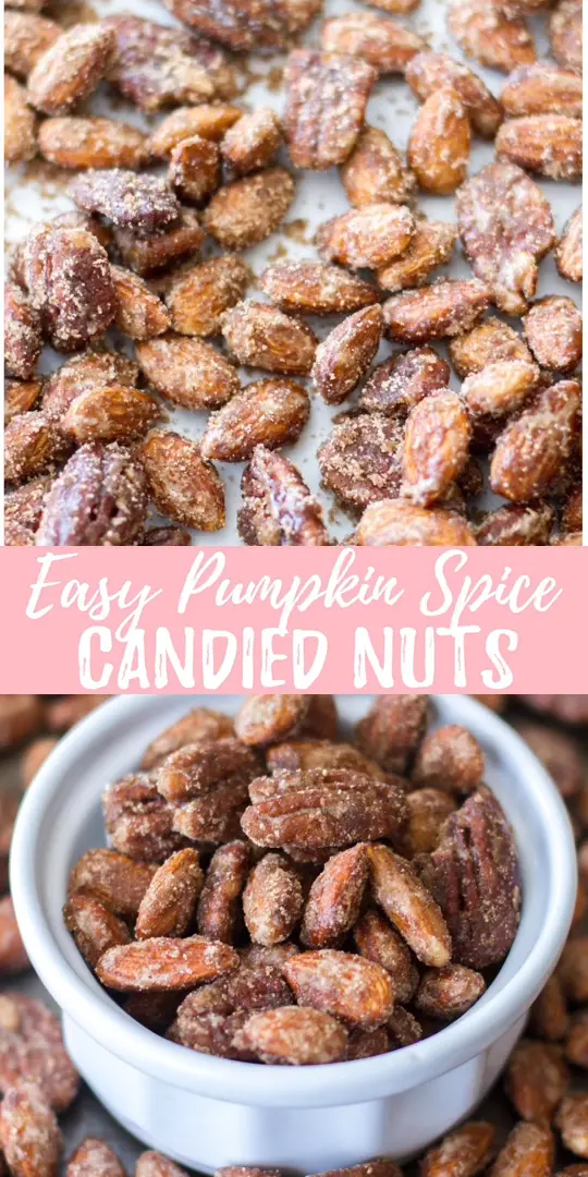Easy Pumpkin Spice Candied Nuts