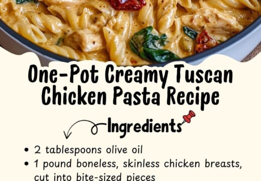 one pot creamy tuscan chicken pasta
