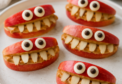halloween monster apple bites