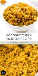 5-ingredient coconut curry quinoa