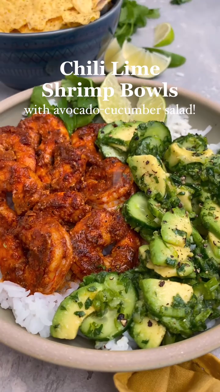 Chili Lime Shrimp Bowls