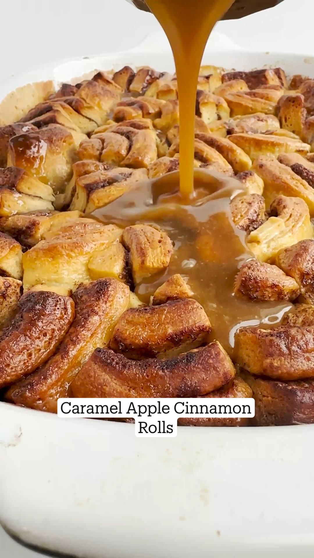 Caramel Apple Cinnamon Rolls