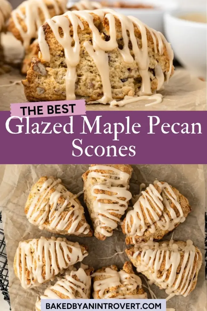Glazed Maple Pecan Scones – Easy Bakery-Style Treat