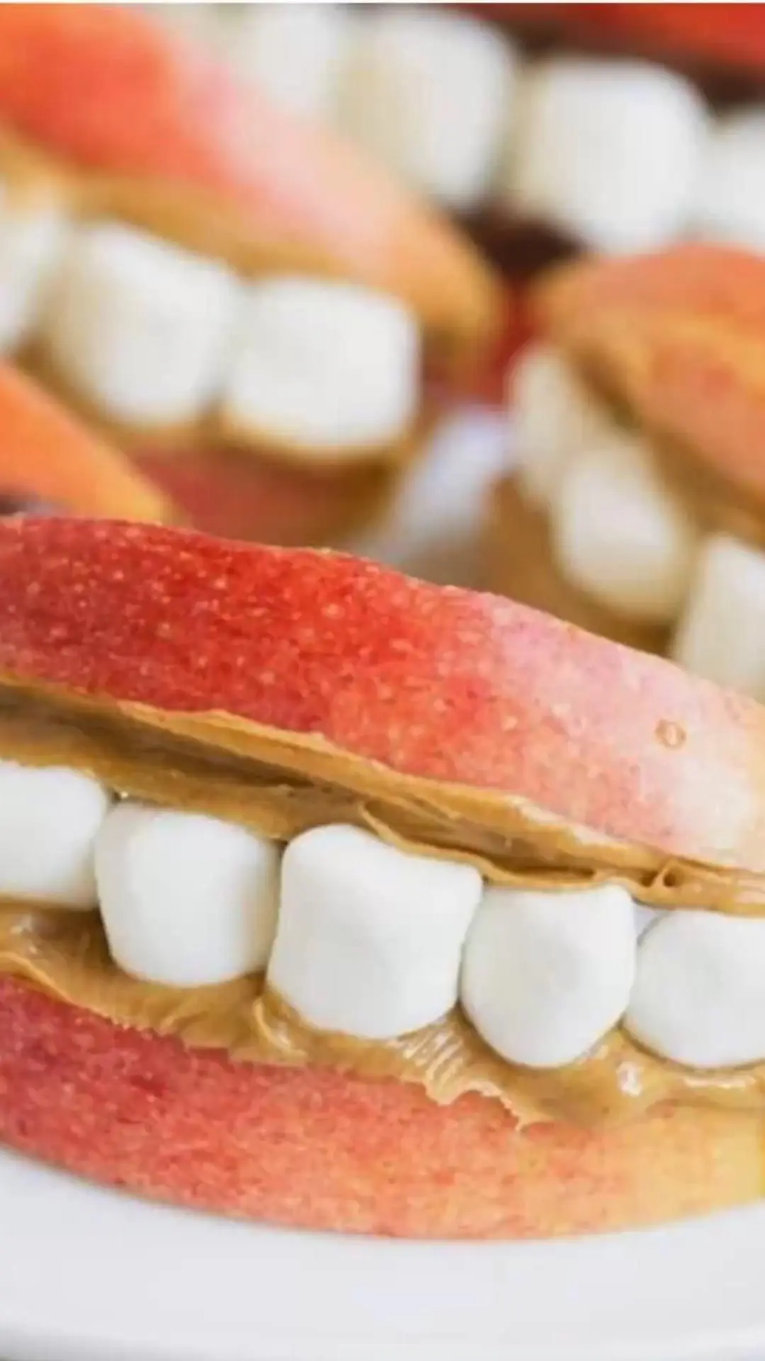 halloween apple peanut butter bites